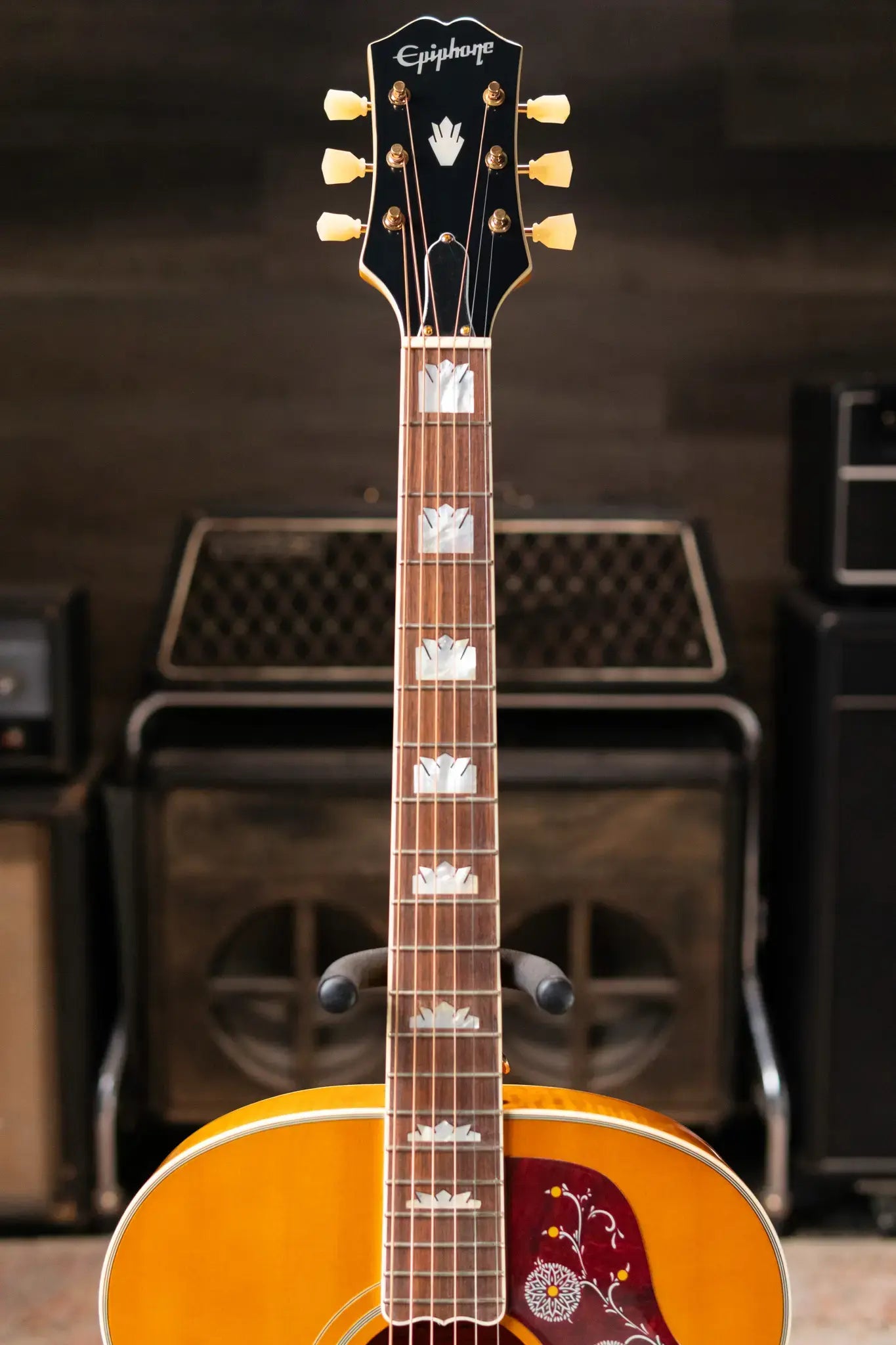 Epiphone J-200 Acoustic/Electric Guitar -  Aged Antique Natural Gloss