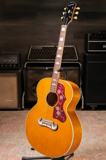Epiphone J-200 Acoustic/Electric Guitar -  Aged Antique Natural Gloss