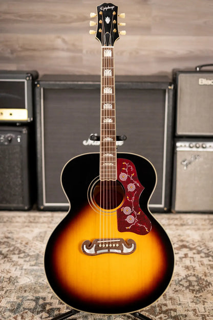 Epiphone J-200 Acoustic/Electric Guitar - Aged Vintage Sunburst Gloss - Used