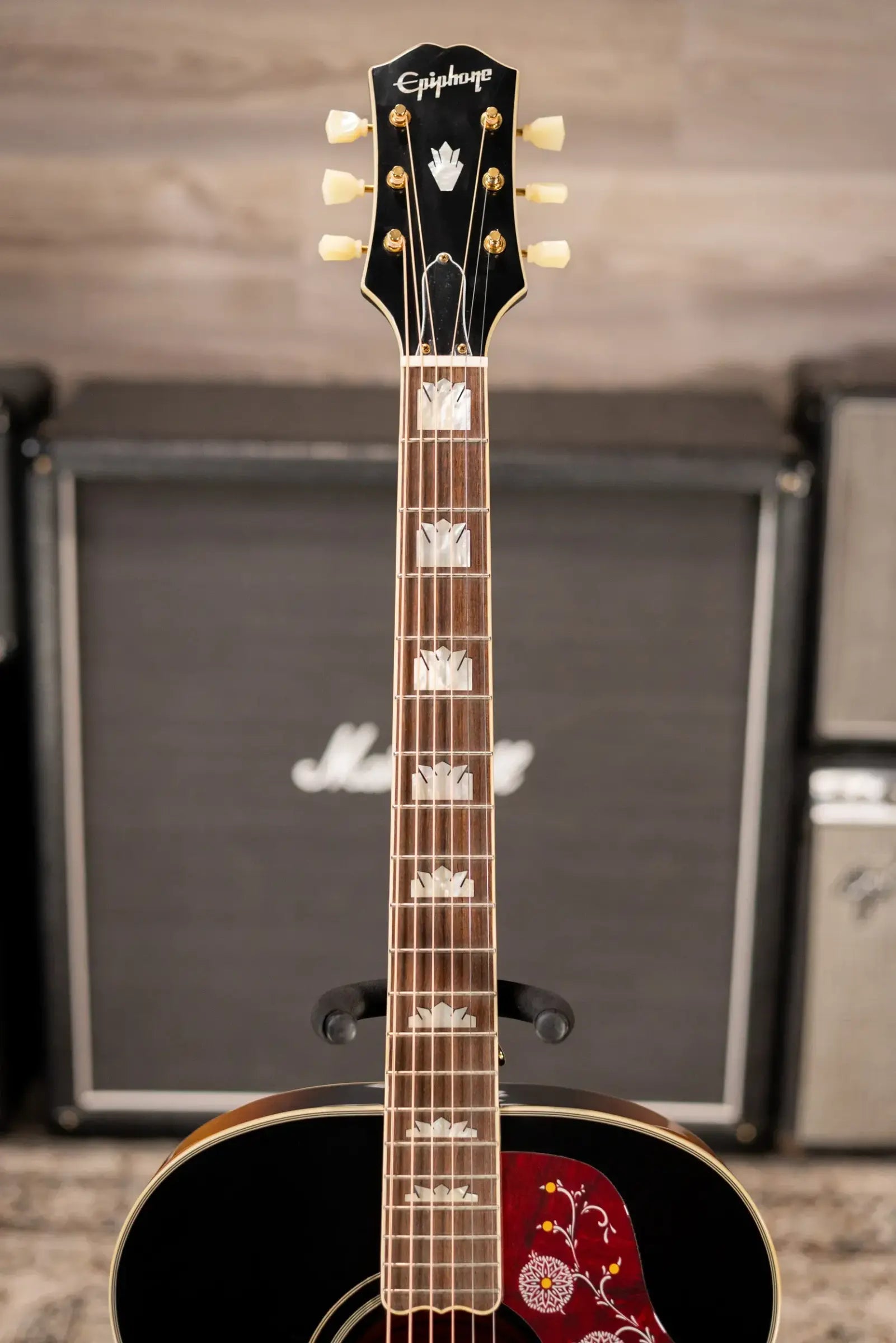Epiphone J-200 Acoustic/Electric Guitar - Aged Vintage Sunburst Gloss - Used