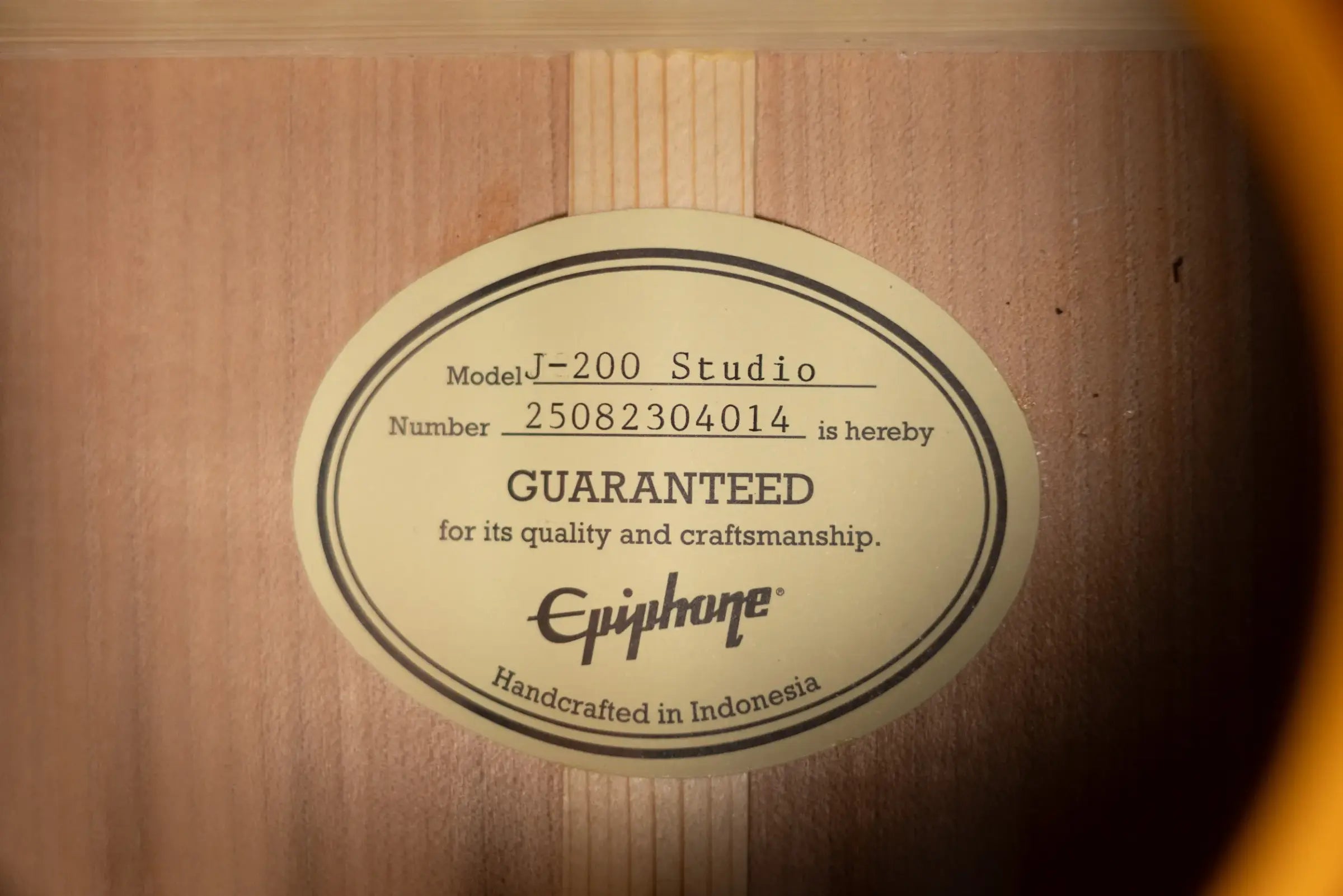 Epiphone J-200 Studio Acoustic/Electric Guitar - Antique Natural