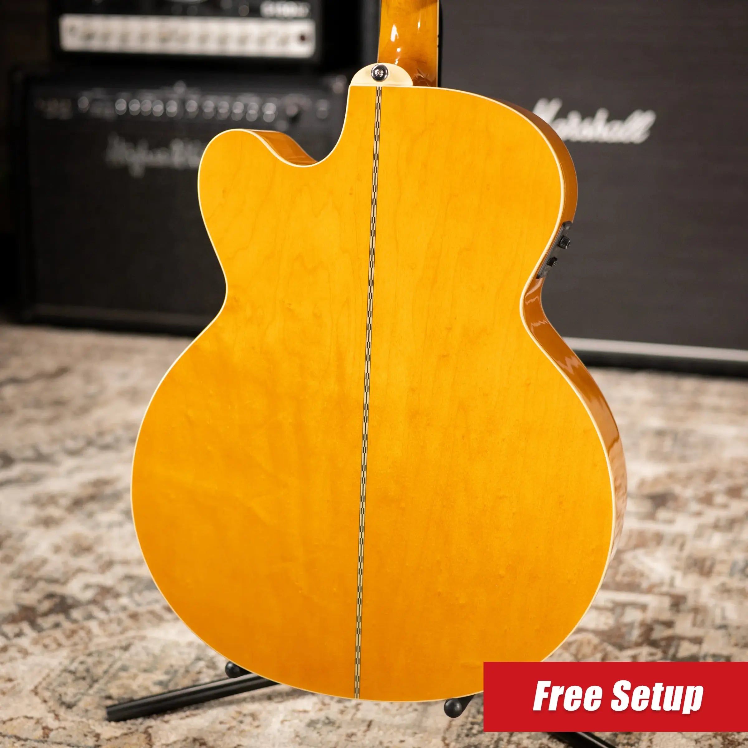 Epiphone J-200 Studio EC Acoustic/Electric Guitar - Antique Natural with Gig Bag