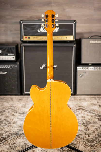 Epiphone J-200 Studio EC Acoustic/Electric Guitar - Antique Natural with Gig Bag