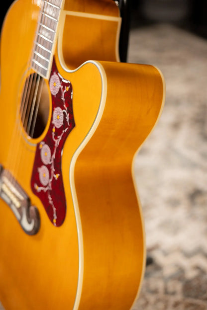 Epiphone J-200 Studio EC Acoustic/Electric Guitar - Antique Natural with Gig Bag