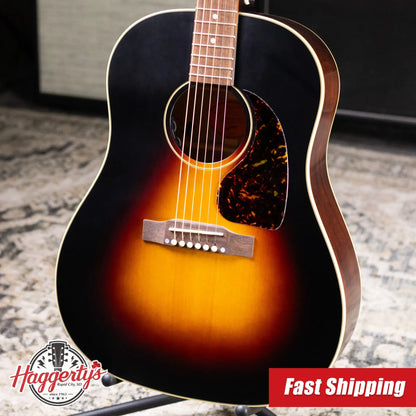 Epiphone J-45 Standard Acoustic/Electric Guitar - Triburst with Gig Bag