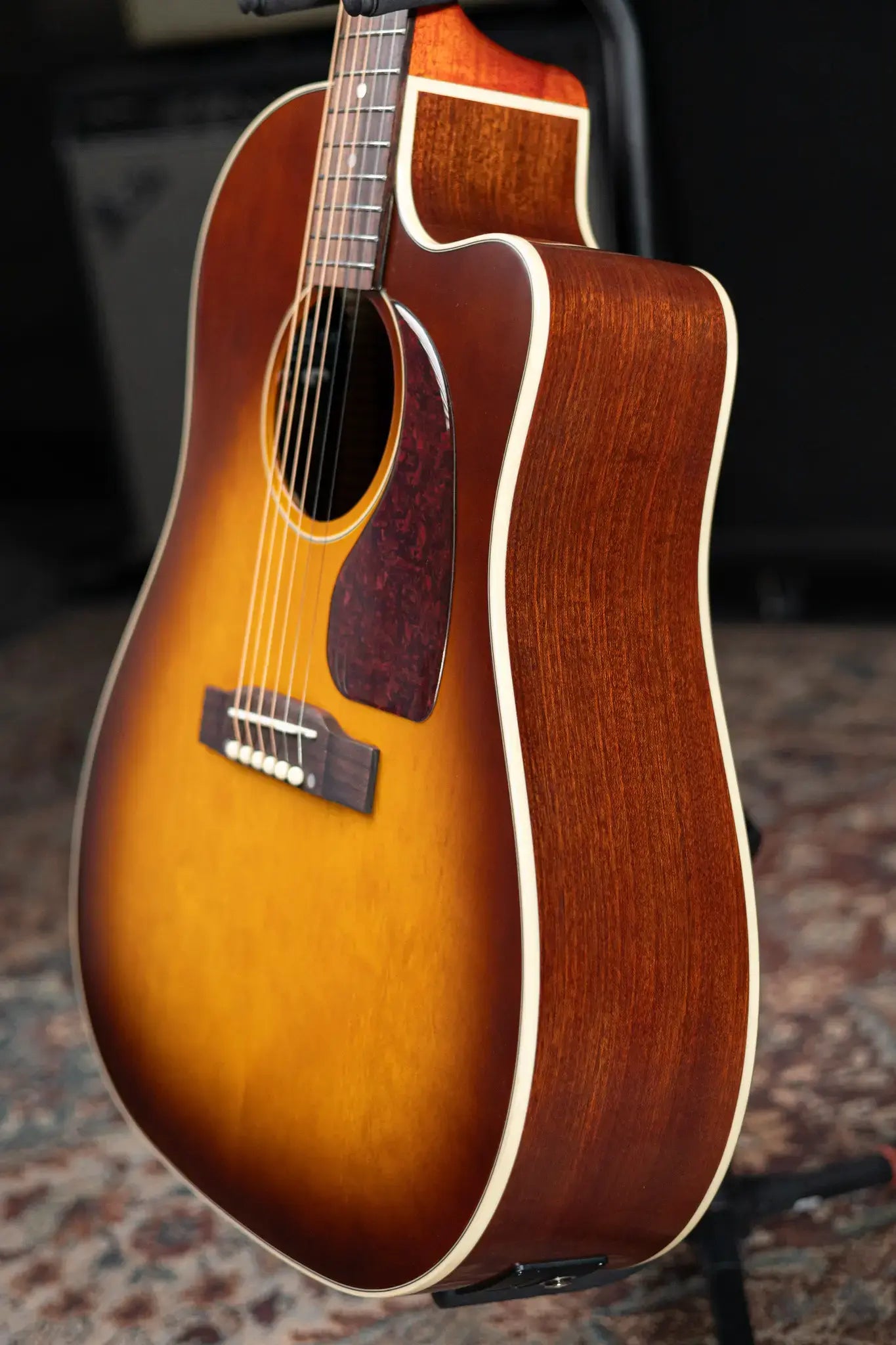 Epiphone J-45 Standard EC Acoustic/Electric Guitar - Honeyburst with Gig Bag
