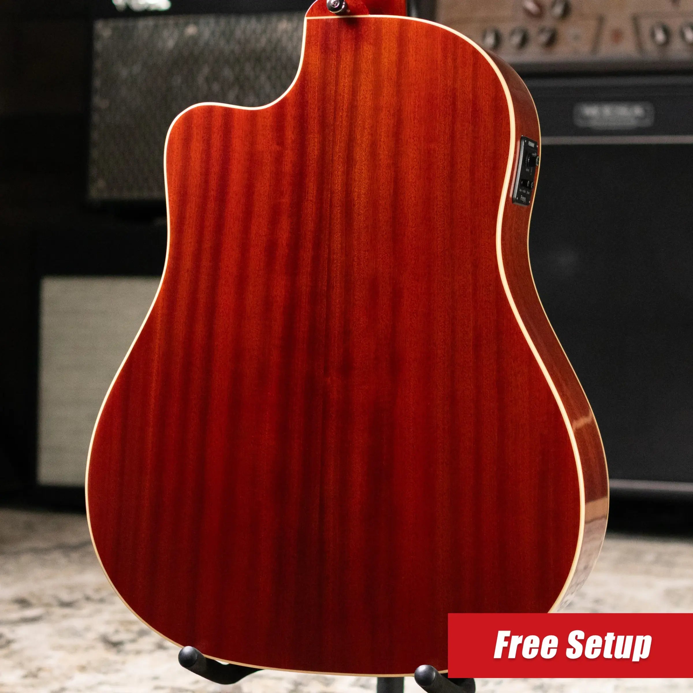 Epiphone J-45 Standard EC Acoustic/Electric Guitar - Honeyburst with Gig Bag