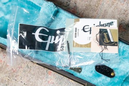 Epiphone Jimi Hendrix "Love Drops" Flying V Electric Guitar - Ebony with Hard Case