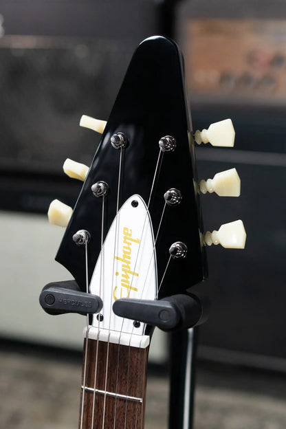 Epiphone Jimi Hendrix "Love Drops" Flying V Electric Guitar - Ebony with Hardshell Case - Floor Model