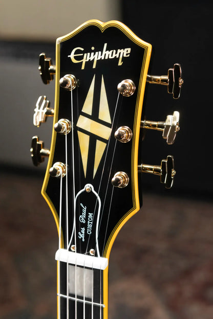 Epiphone Joe Bonamassa 1959 Les Paul Custom Electric Guitar - Antique Ebony with Hardshell Case