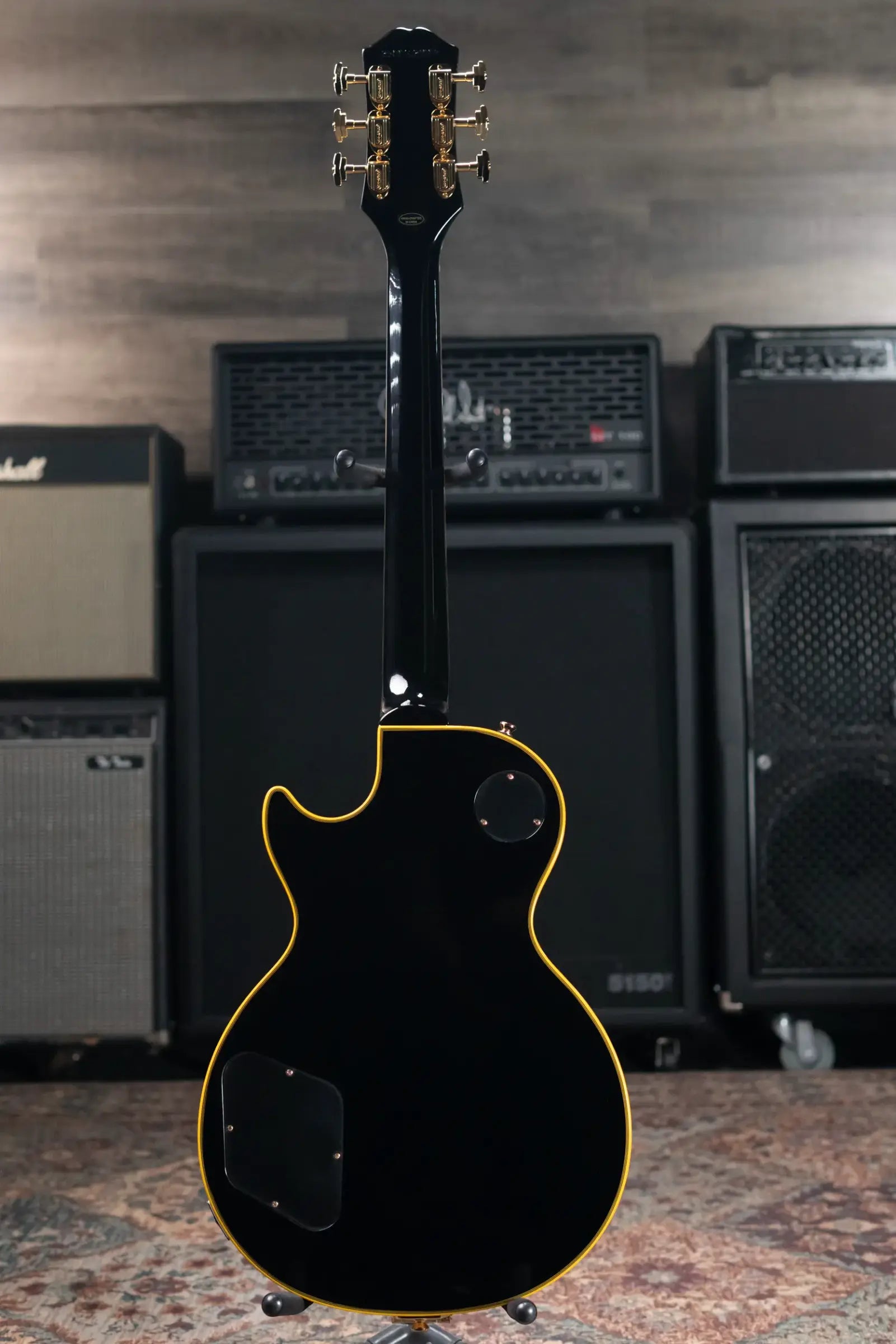 Epiphone Joe Bonamassa 1959 Les Paul Custom Electric Guitar - Antique Ebony with Hardshell Case