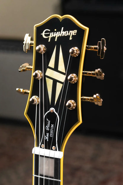 Epiphone Joe Bonamassa 1959 Les Paul Custom Electric Guitar - Antique Ebony with Hardshell Case