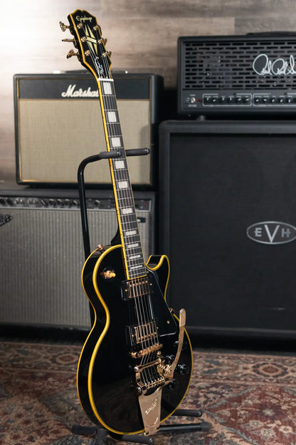 Epiphone Joe Bonamassa 1959 Les Paul Custom Electric Guitar - Antique Ebony with Hardshell Case