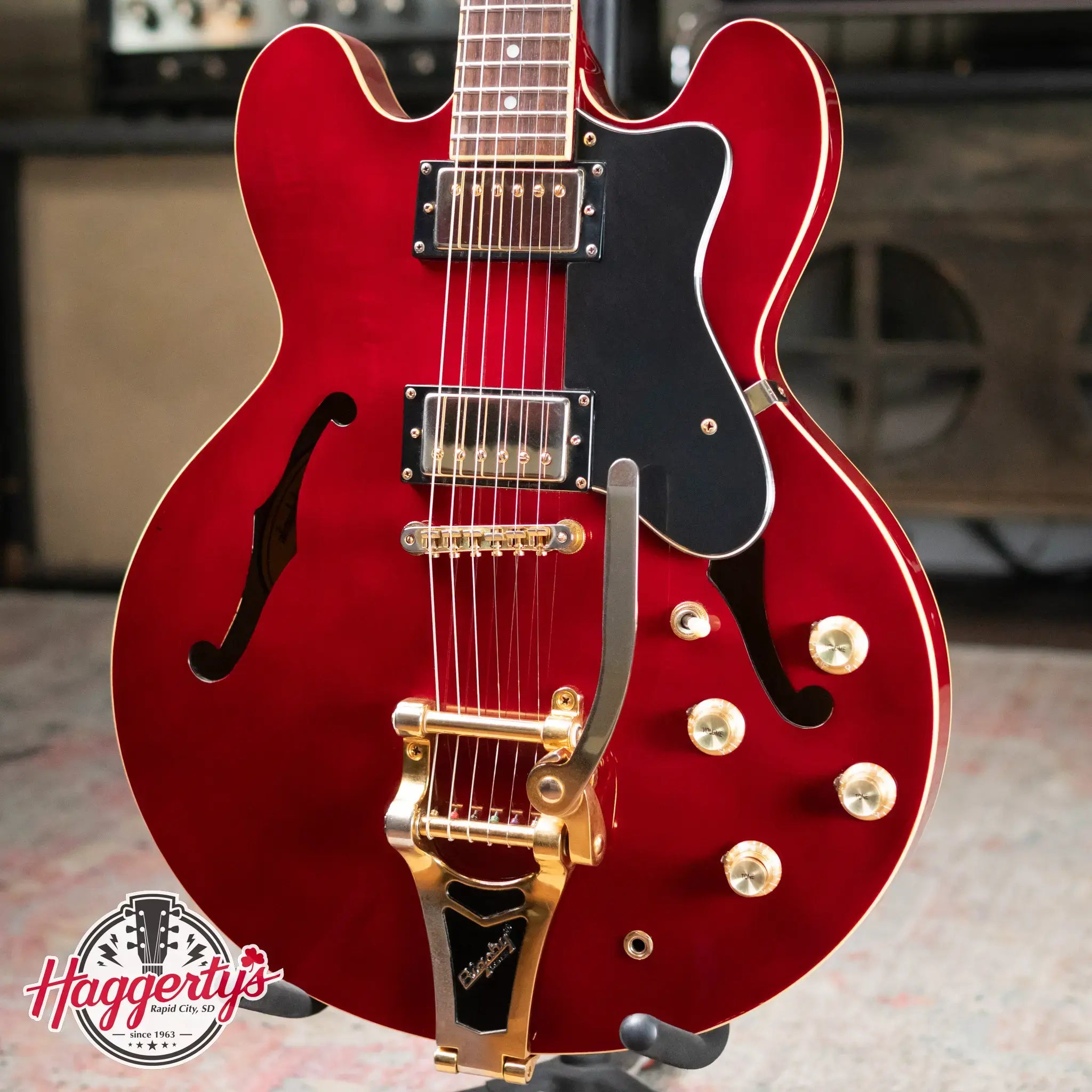 Epiphone Jorma Kaukonen Signature JA-Riviera, Cherry w/ Hardshell Case - Used