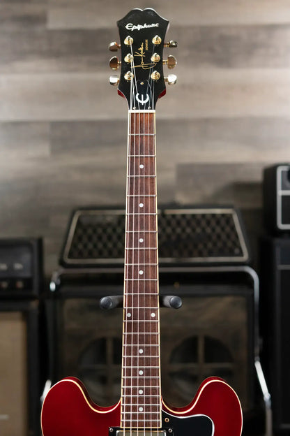 Epiphone Jorma Kaukonen Signature JA-Riviera Semi-Hollow Electric Guitar - Cherry with Hardshell Case - Used