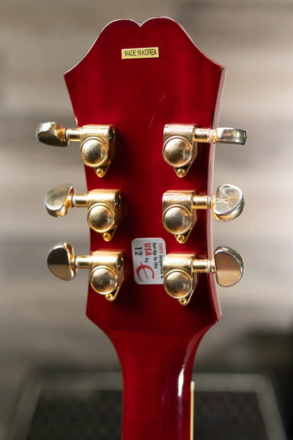 Epiphone Jorma Kaukonen Signature JA-Riviera, Cherry w/ Hardshell Case - Used