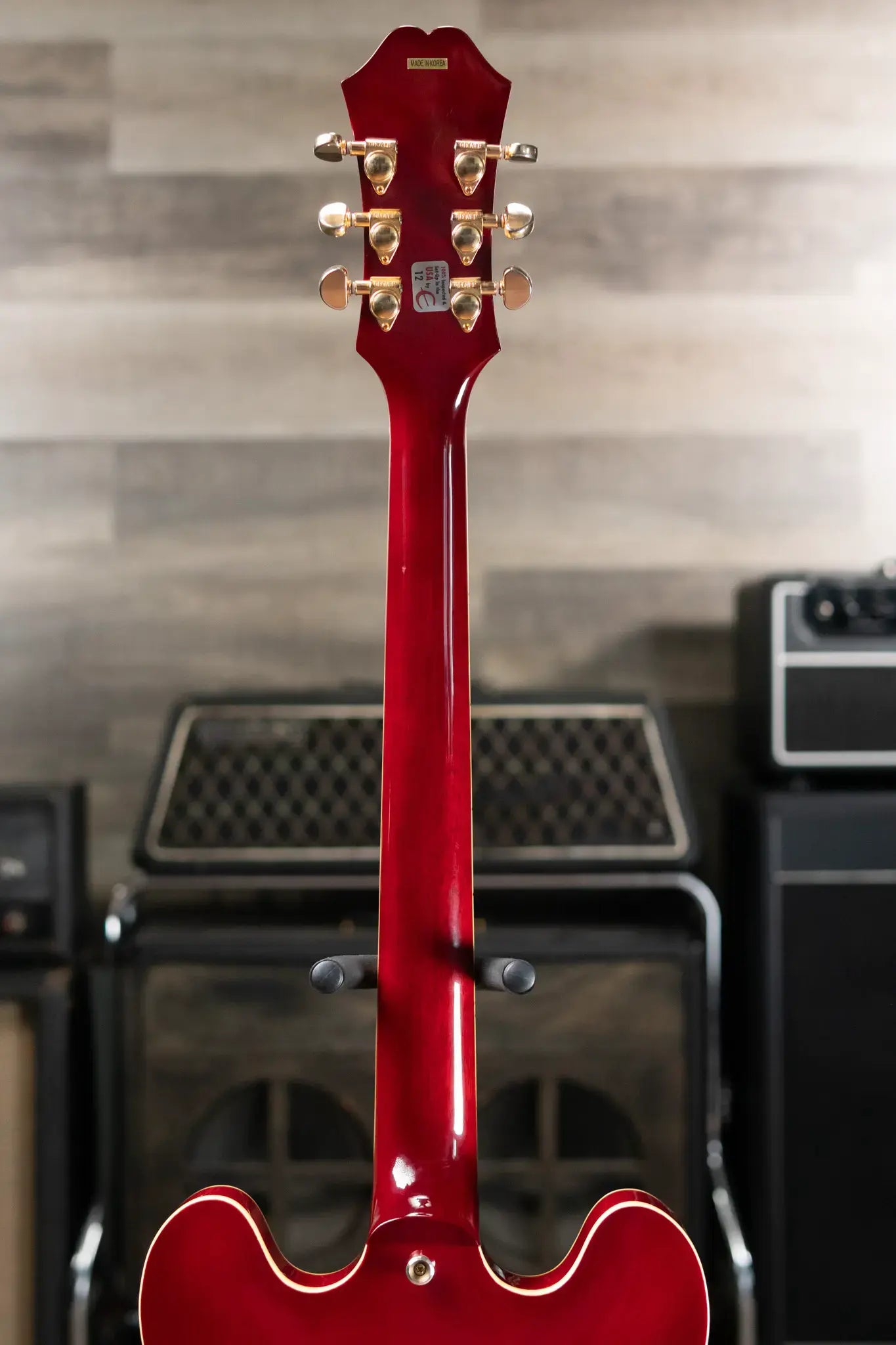 Epiphone Jorma Kaukonen Signature JA-Riviera Semi-Hollow Electric Guitar - Cherry with Hardshell Case - Used