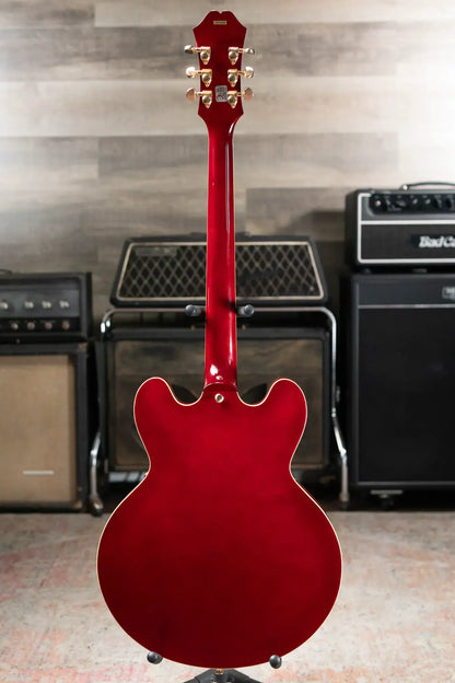 Epiphone Jorma Kaukonen Signature JA-Riviera Semi-Hollow Electric Guitar - Cherry with Hardshell Case - Used