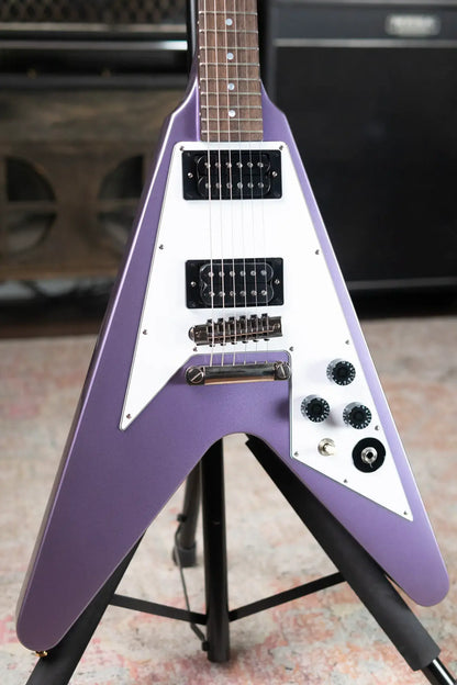 Epiphone Kirk Hammett 1979 Flying V Purple Metallic - Used with Hardshell Case
