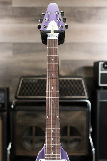 Epiphone Kirk Hammett 1979 Flying V Purple Metallic - Used with Hardshell Case