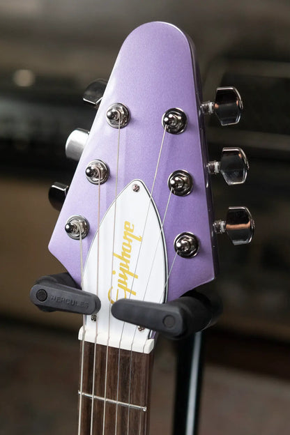 Epiphone Kirk Hammett 1979 Flying V Purple Metallic - Used with Hardshell Case