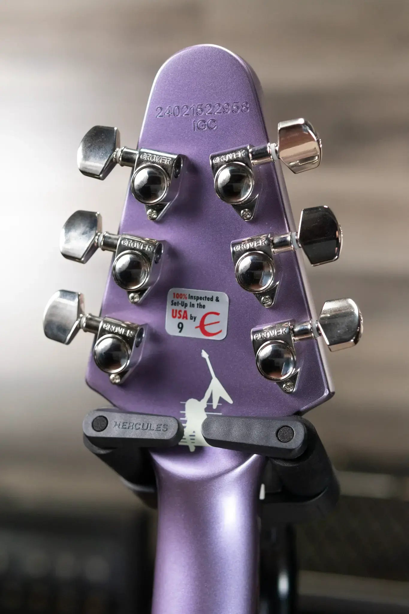Epiphone Kirk Hammett 1979 Flying V Purple Metallic - Used with Hardshell Case