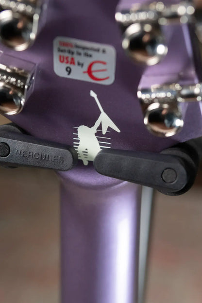 Epiphone Kirk Hammett 1979 Flying V Purple Metallic - Used with Hardshell Case