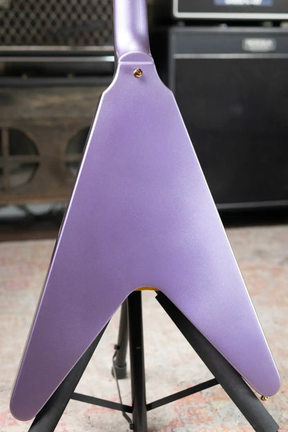 Epiphone Kirk Hammett 1979 Flying V Purple Metallic - Used with Hardshell Case