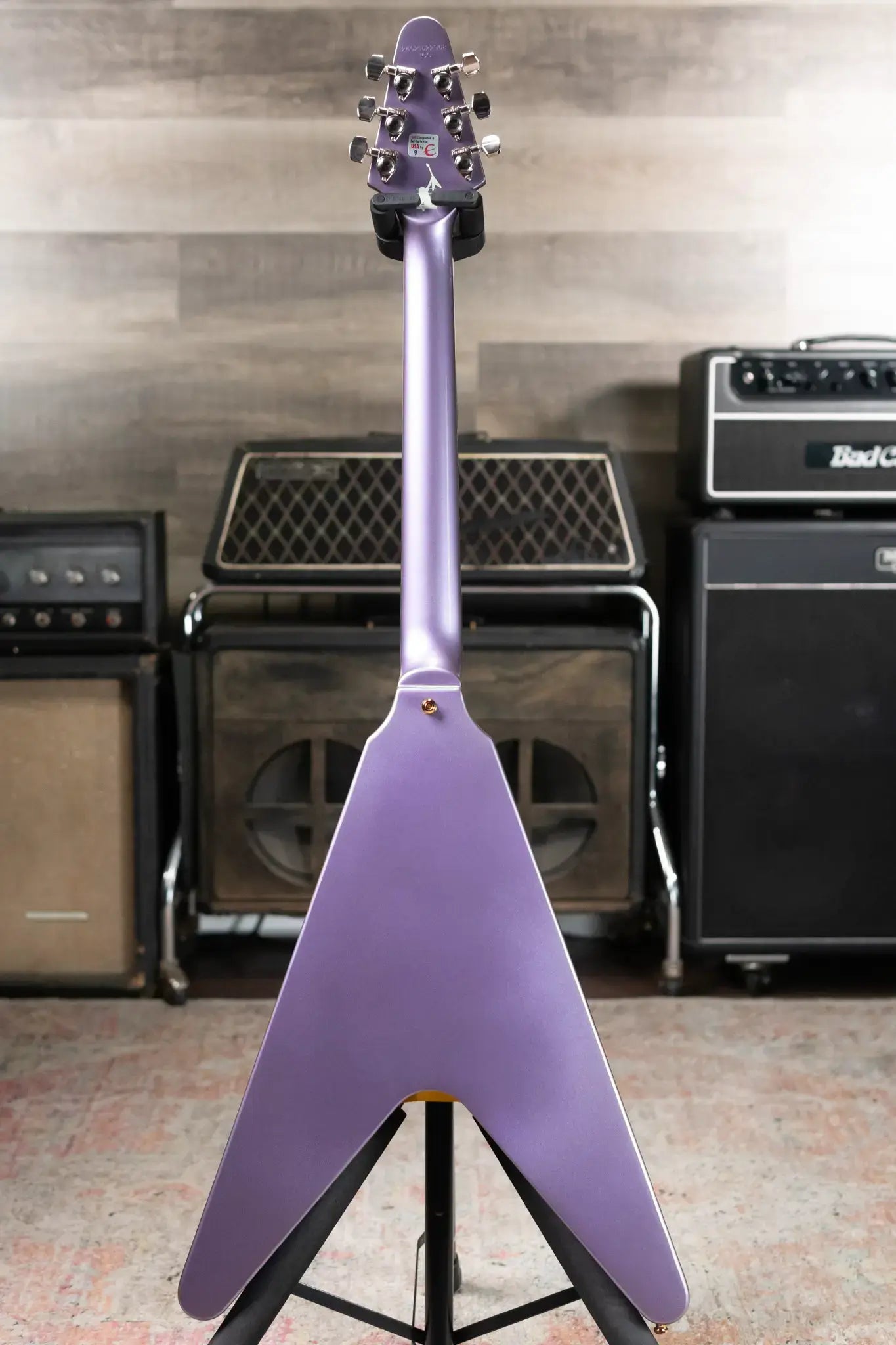 Epiphone Kirk Hammett 1979 Flying V Purple Metallic - Used with Hardshell Case