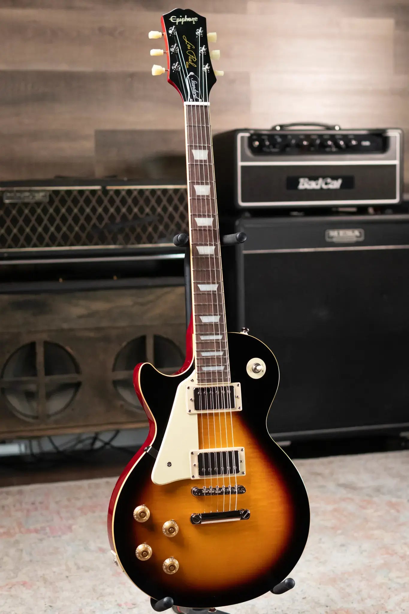 Epiphone Left-Handed Les Paul Standard 50s Electric Guitar - Vintage Sunburst
