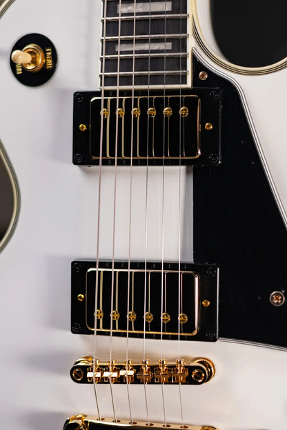 Epiphone Les Paul Custom Electric Guitar - Alpine White with Gig Bag