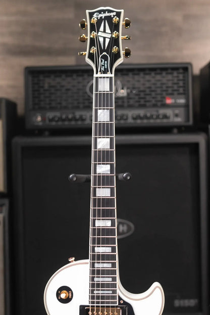 Epiphone Les Paul Custom Electric Guitar - Alpine White with Hardshell Case