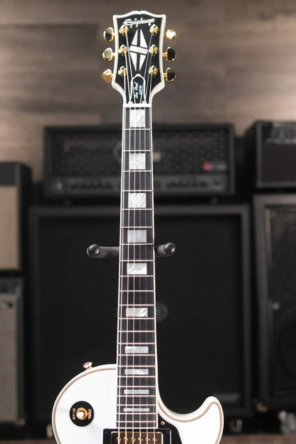 Epiphone Les Paul Custom Electric Guitar - Alpine White with Hardshell Case