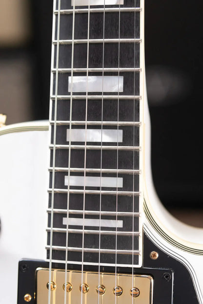 Epiphone Les Paul Custom Electric Guitar - Alpine White with Hardshell Case