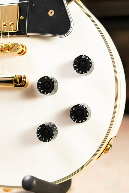 Epiphone Les Paul Custom Electric Guitar - Alpine White with Hardshell Case