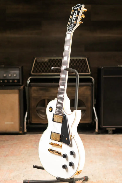Epiphone Les Paul Custom Electric Guitar - Alpine White with Hardshell Case
