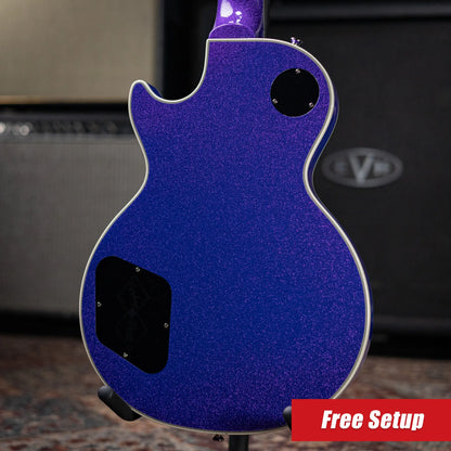 Epiphone Les Paul Custom Electric Guitar - Amethyst Sparkle with Hardshell Case