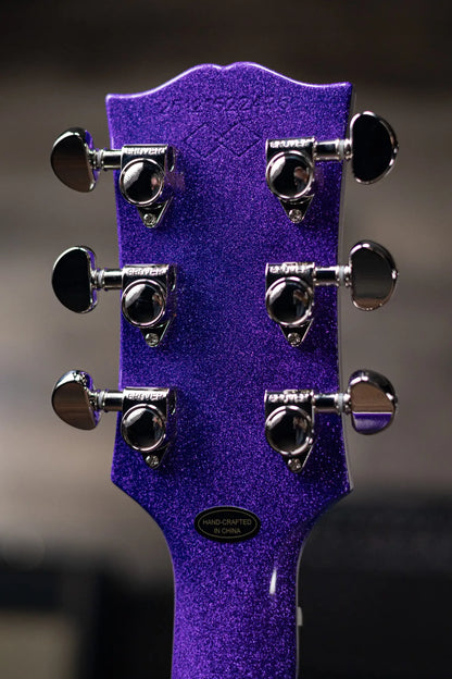 Epiphone Les Paul Custom Electric Guitar - Amethyst Sparkle with Hardshell Case
