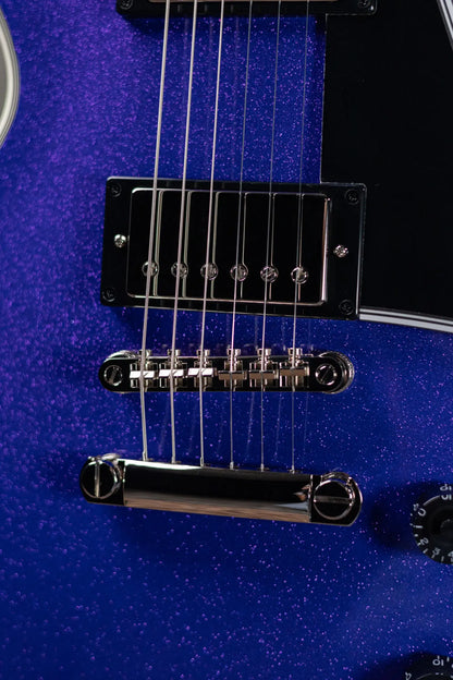 Epiphone Les Paul Custom Electric Guitar - Amethyst Sparkle with Hardshell Case