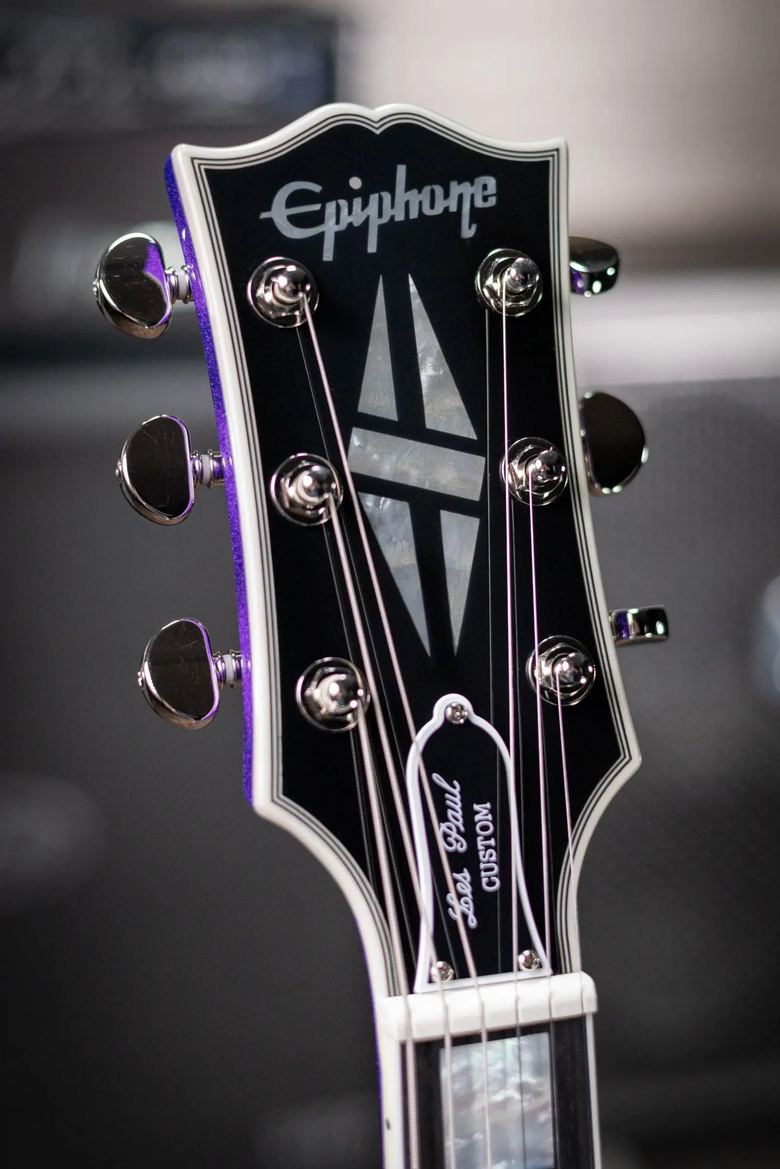 Epiphone Les Paul Custom Electric Guitar - Amethyst Sparkle