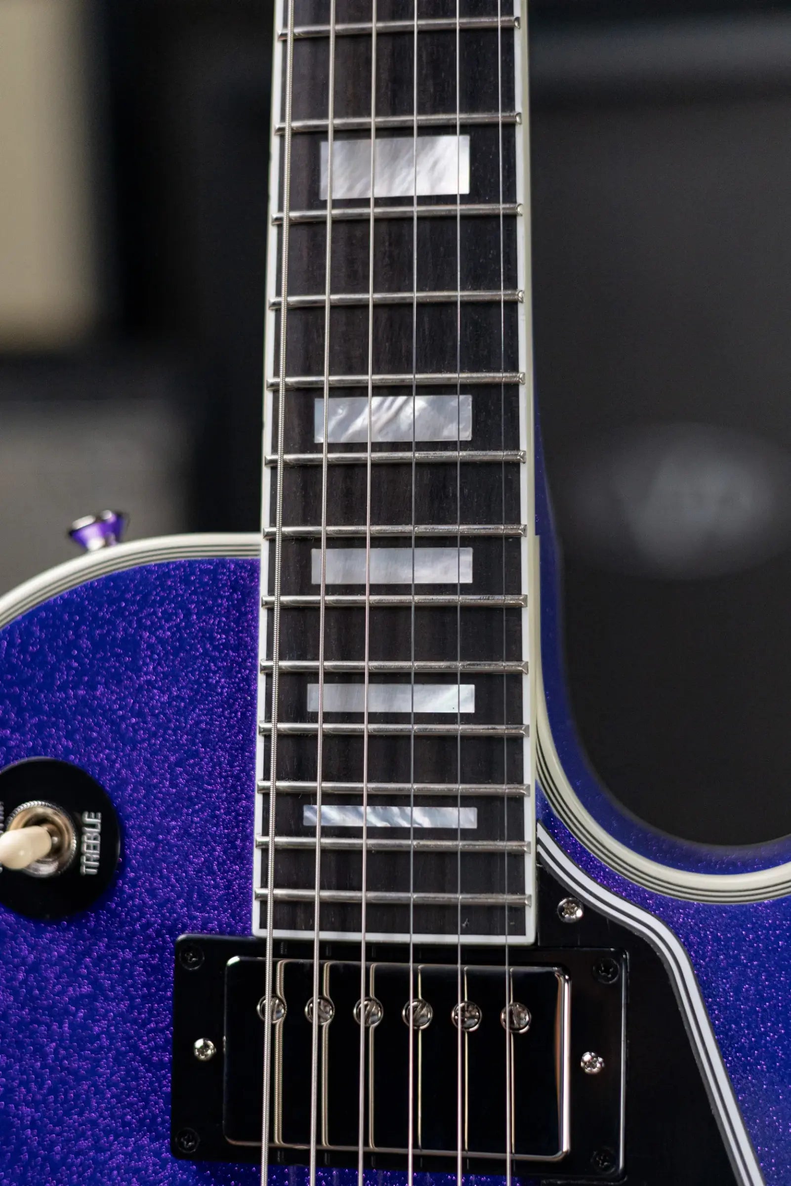 Epiphone Les Paul Custom Electric Guitar - Amethyst Sparkle