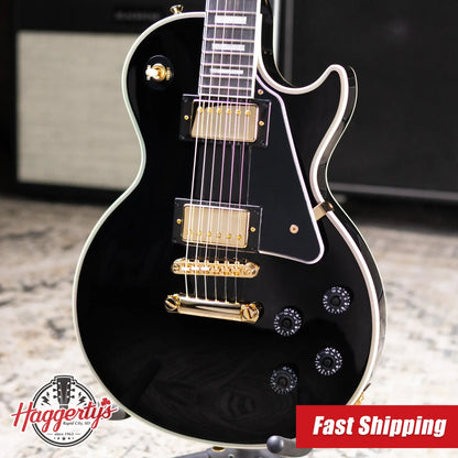 Epiphone Les Paul Custom Electric Guitar - Ebony with Gig Bag