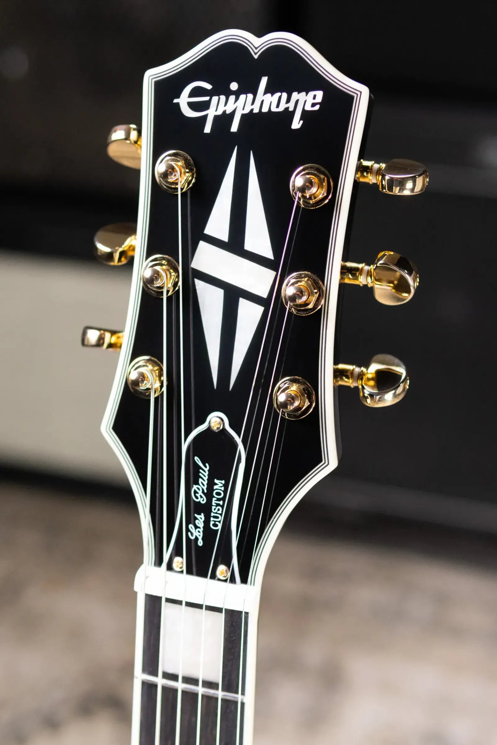 Epiphone Les Paul Custom Electric Guitar - Ebony with Gig Bag