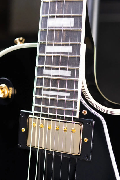 Epiphone Les Paul Custom Electric Guitar - Ebony with Gig Bag