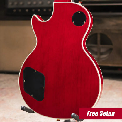 Epiphone Les Paul Custom Electric Guitar - Heritage Cherry Sunburst with Gig Bag