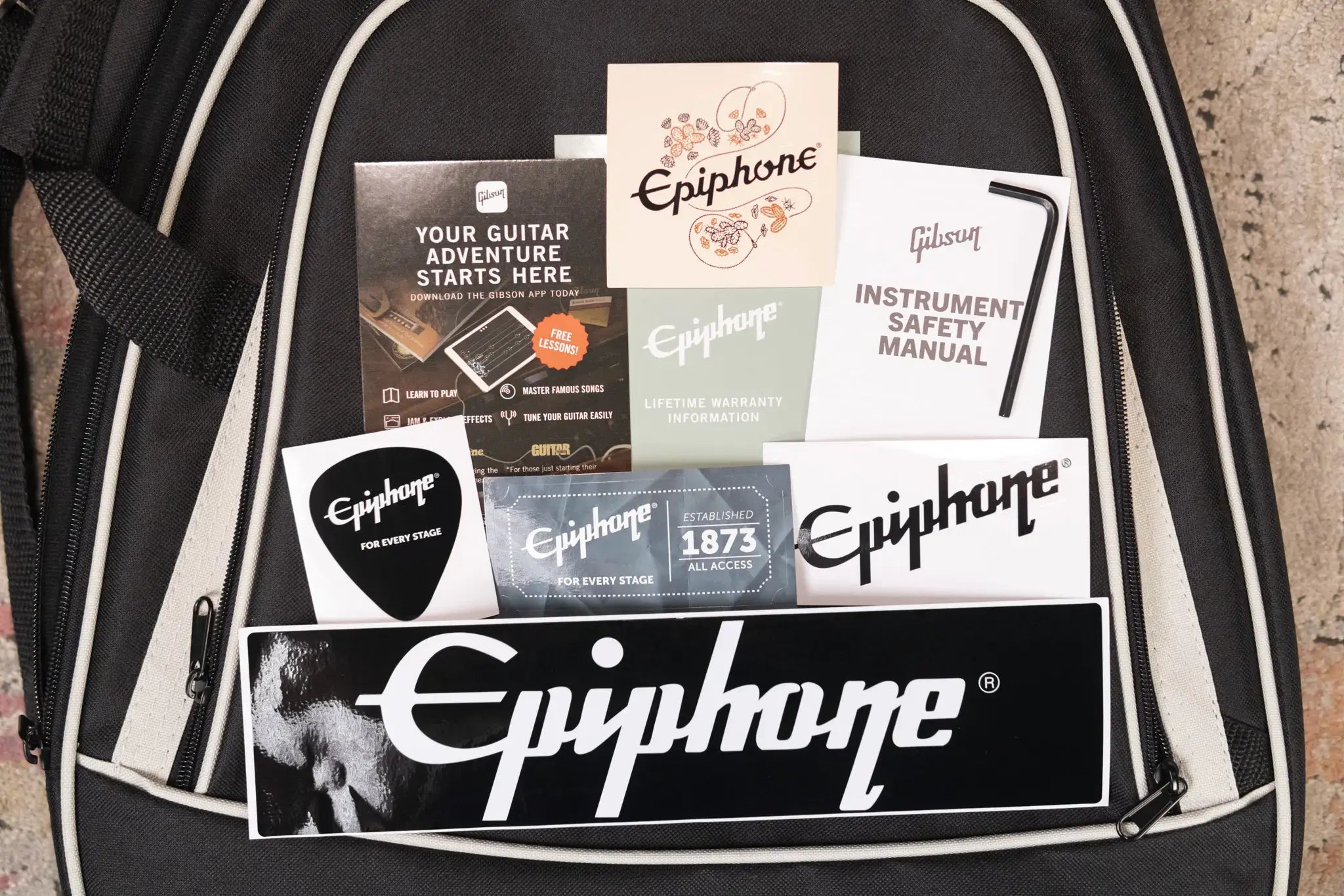 Epiphone Les Paul Custom Electric Guitar - Heritage Cherry Sunburst with Gig Bag