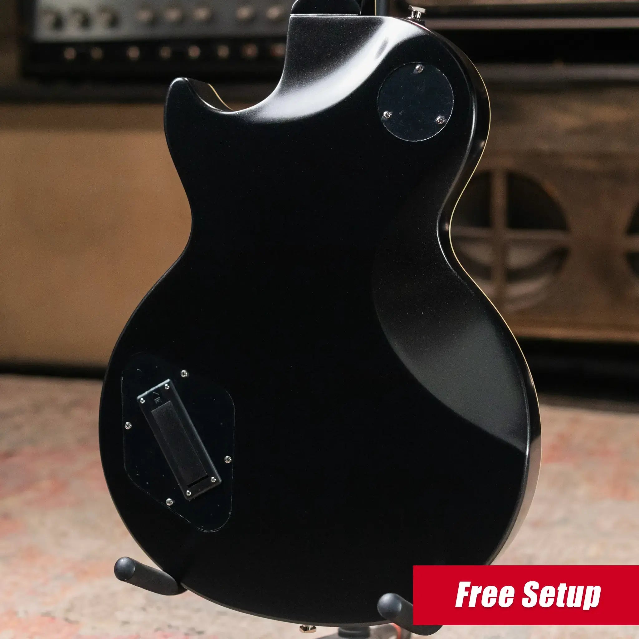 Epiphone Les Paul Prophecy Electric Guitar - Aged Jet Black Metallic with Gig Bag