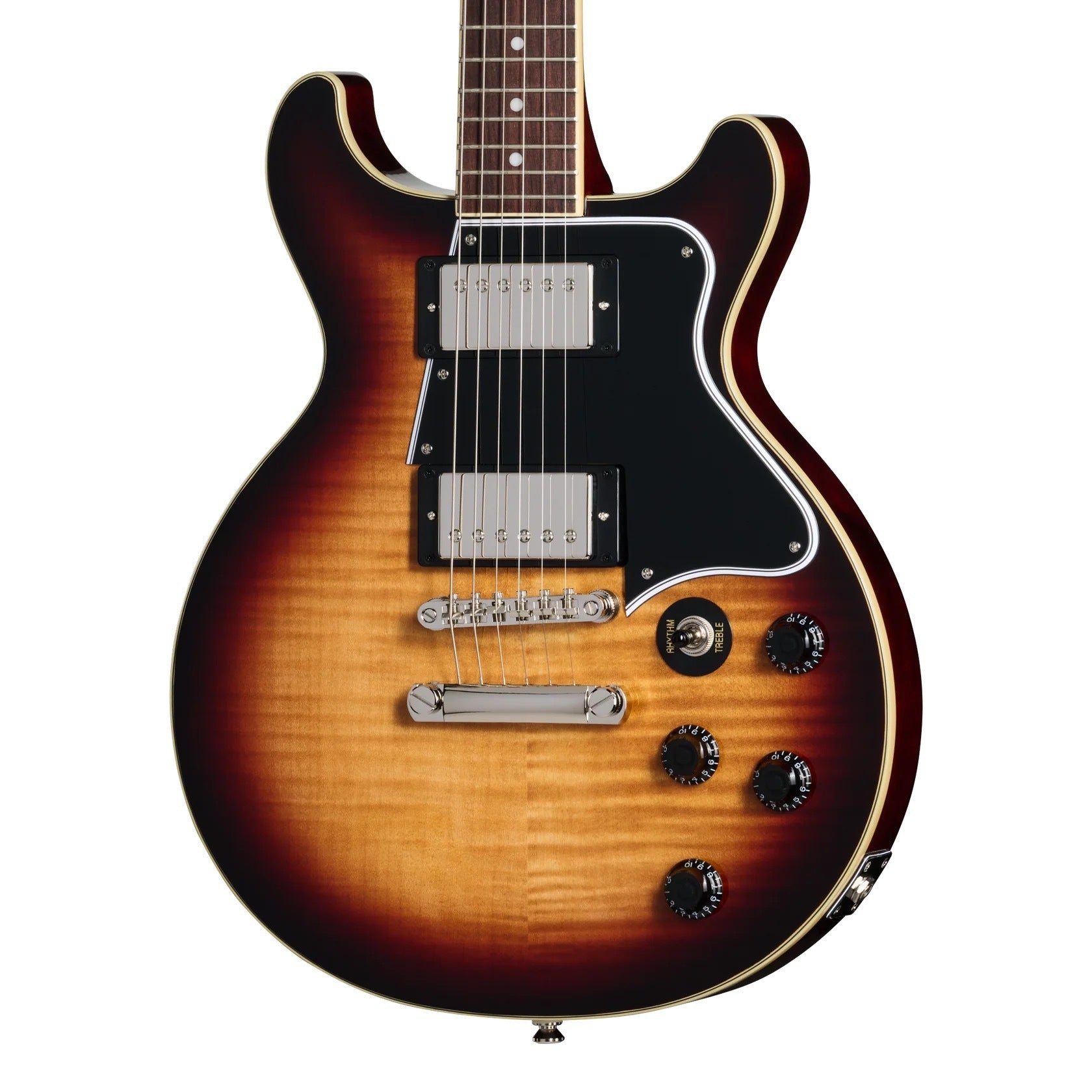 Epiphone Les Paul Special Double Cut Figured Electric Guitar - Bourbon