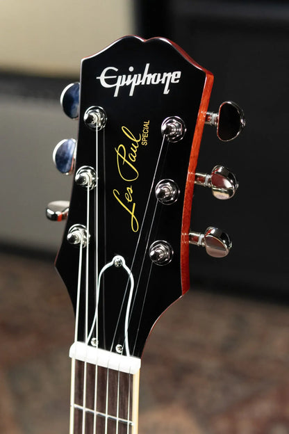 Epiphone Les Paul Special Double Cut Figured Electric Guitar - Bourbon Burst