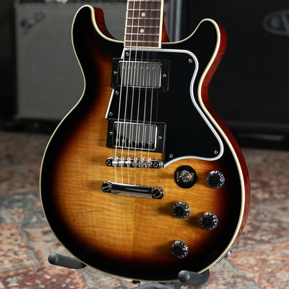 Epiphone Les Paul Special Double Cut Figured Electric Guitar - Bourbon Burst with Gig Bag